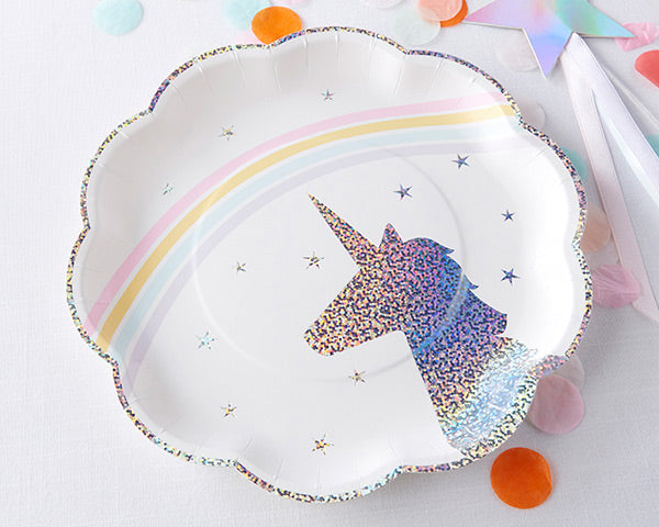 Enchanted Unicorn 9in Premium Paper Plate (8)