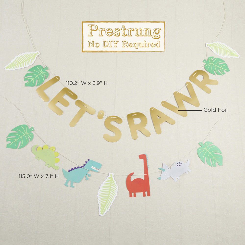 Let's Rawr Dino Banner Set of 2