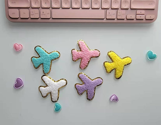 Iron on Patch, Chenille Airplane