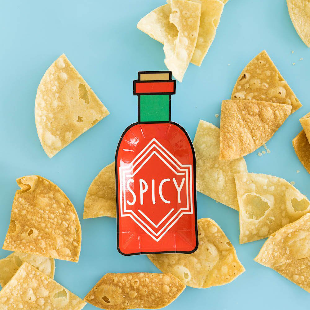 Spicy Bottle Canapé Plates (8)