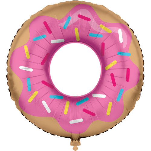 Donut Time Metallic Balloon 30"