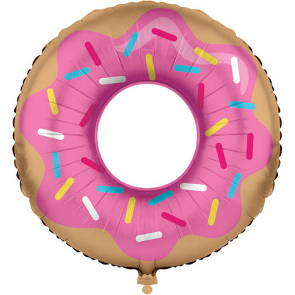 Donut Time Metallic Balloon 30"