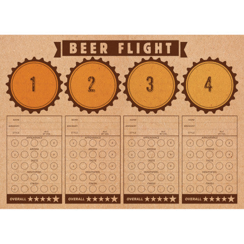 Cheers & Beers Beer Flight Paper Placemats (24)