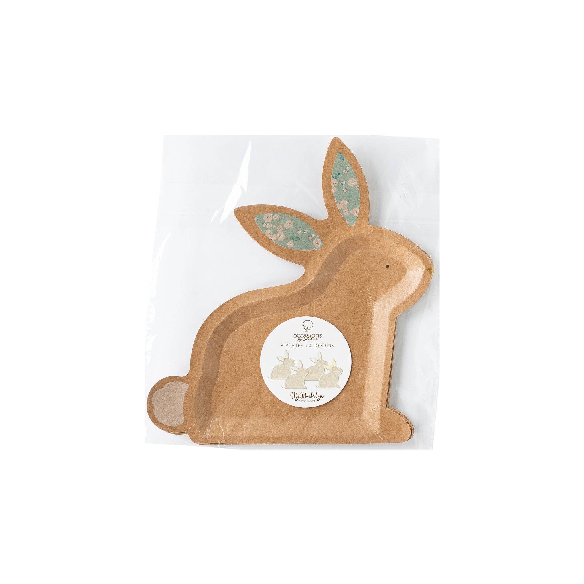 Occasions By Shakira - Kraft Bunny Shaped Plate Set (8)