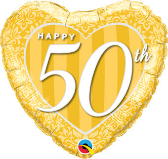 Happy 50th Anniversary 18" Balloon