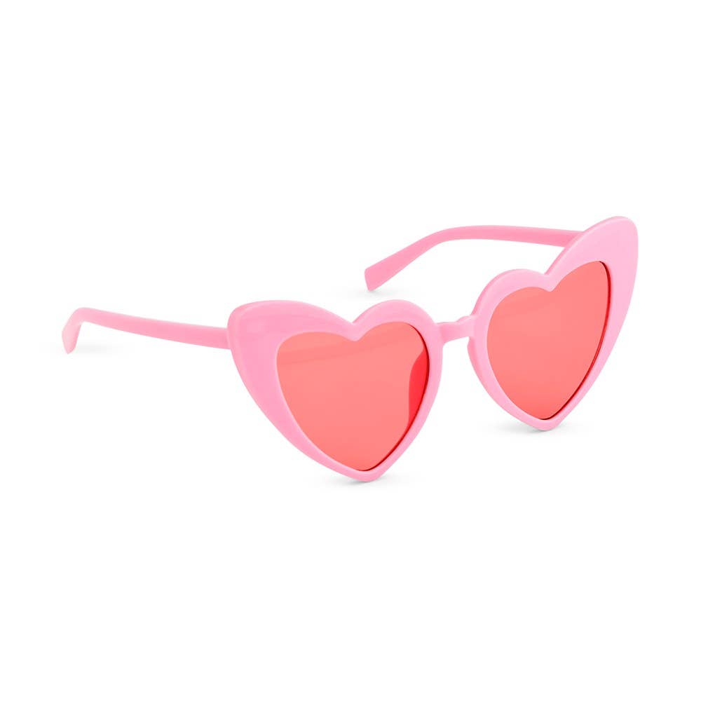 Pink Heart Eyes Sunglasses