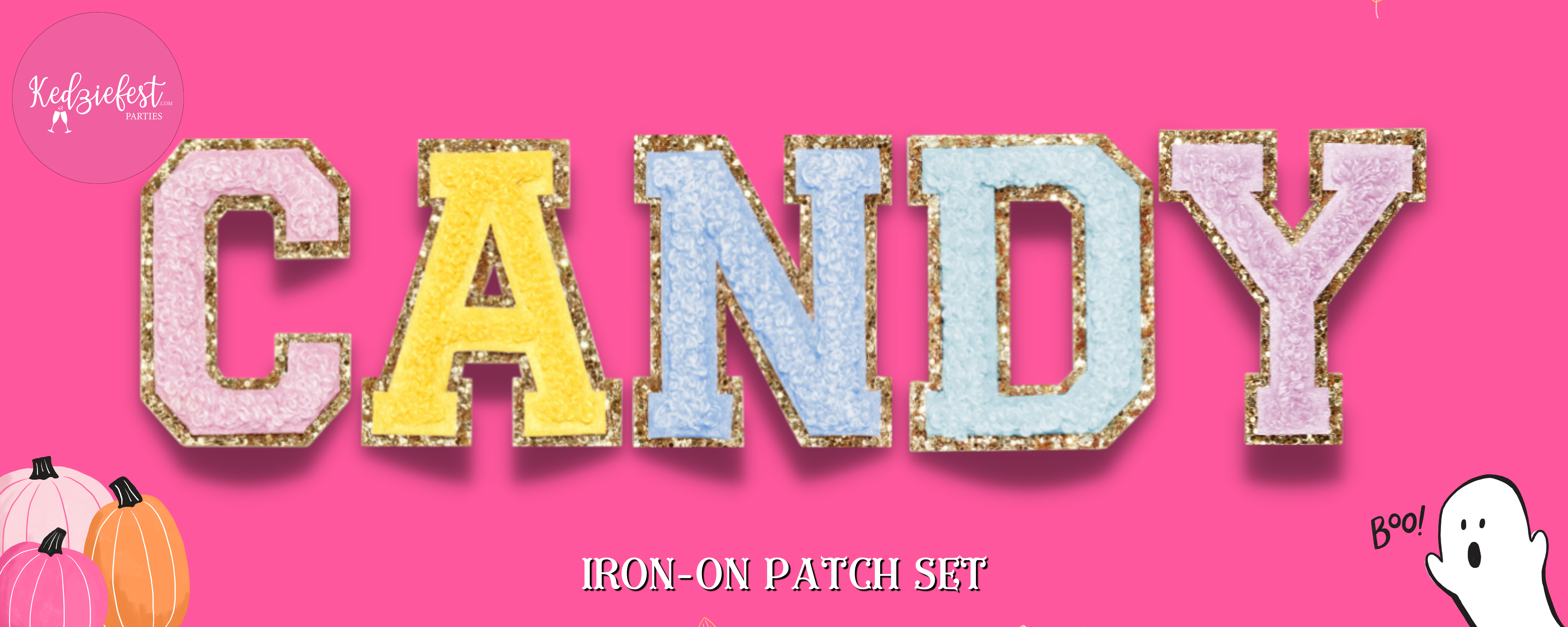 Candy Iron-On Patch Set by Kedziefest Parties