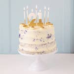 White and Gold Birthday Candles - 16 Pack