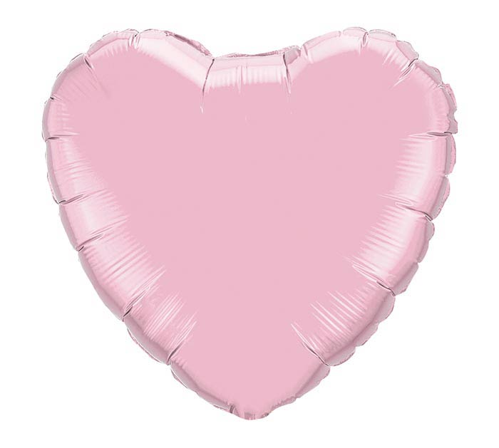 Solid Pink Pearl Heart 18" Balloon