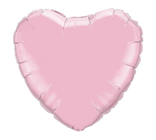 Solid Pink Pearl Heart 18