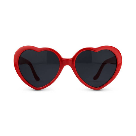 Women's Bachelorette Party Sunglasses - Red Hearts