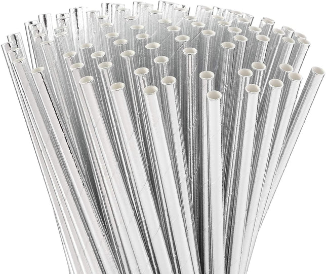 Silver Paper Straws (18)