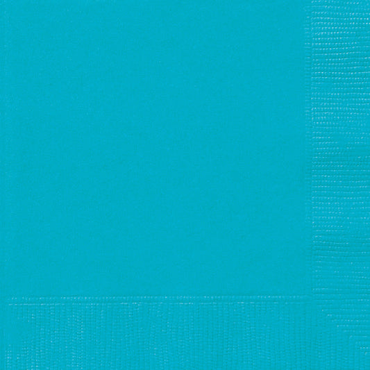 Teal Paper Lunch Napkins (20)