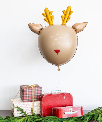 DEAR RUDOLPH REINDEER MYLAR BALLOON