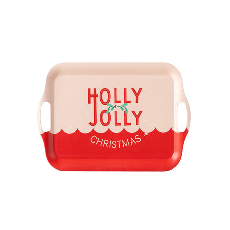 HOLLY JOLLY REUSABLE BAMBOO TRAY