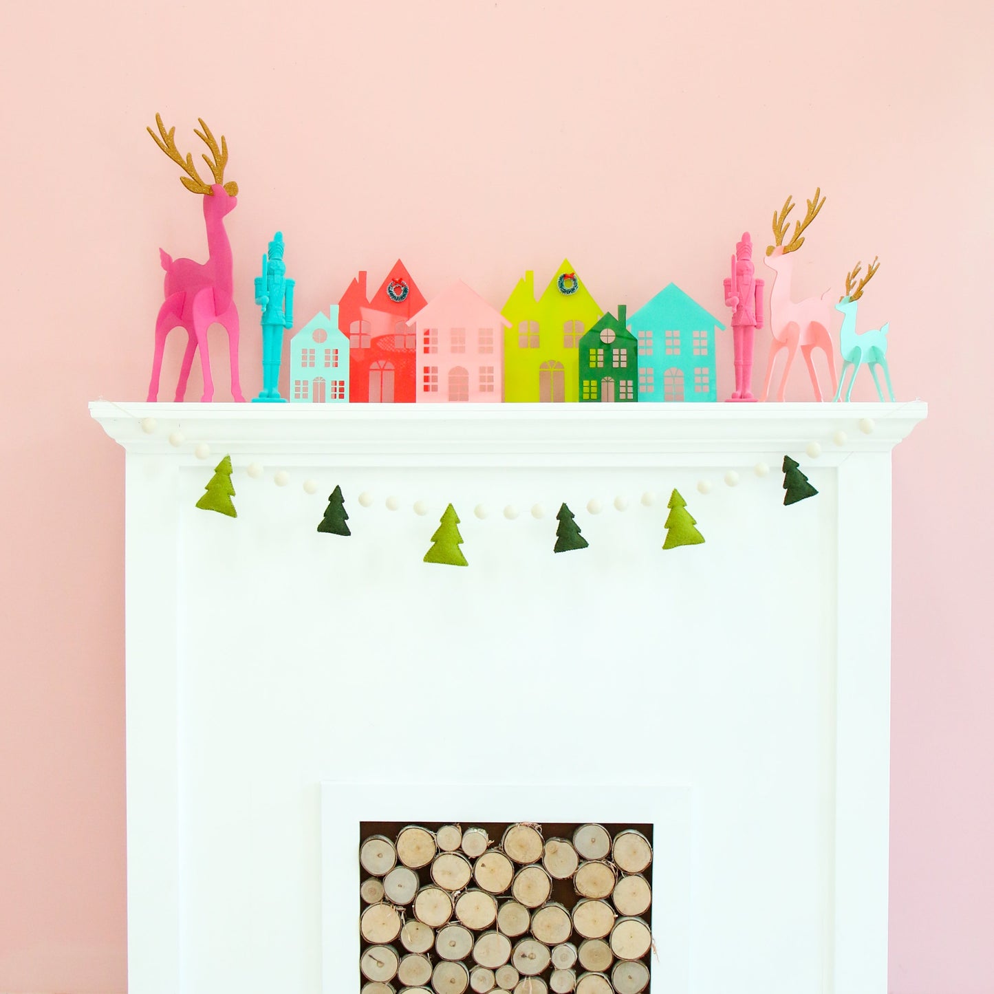 Dark Green Small Acrylic Holiday House