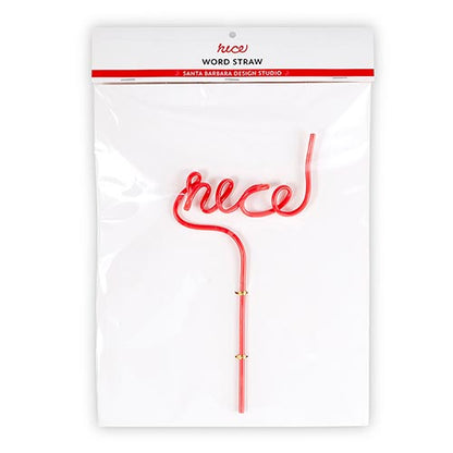 "Nice" Word Straw