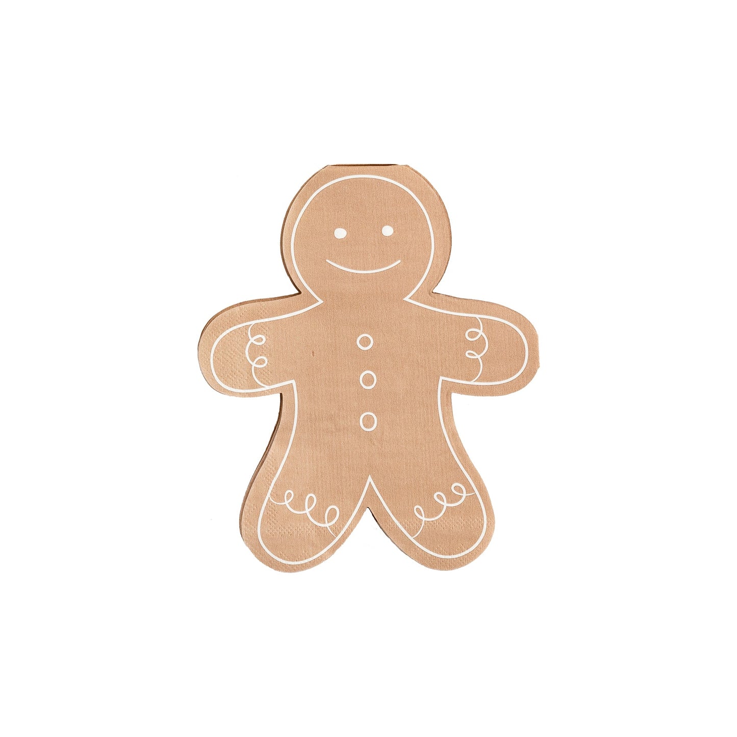 GINGERBREAD MAN SHAPED NAPKIN - Occasions by Shakira Collaboration - Ships Mid-November