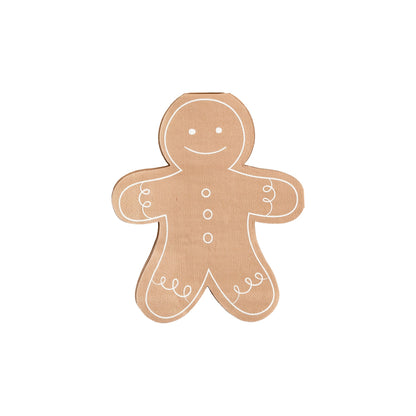 GINGERBREAD MAN SHAPED NAPKIN - Occasions by Shakira Collaboration - Ships Mid-November