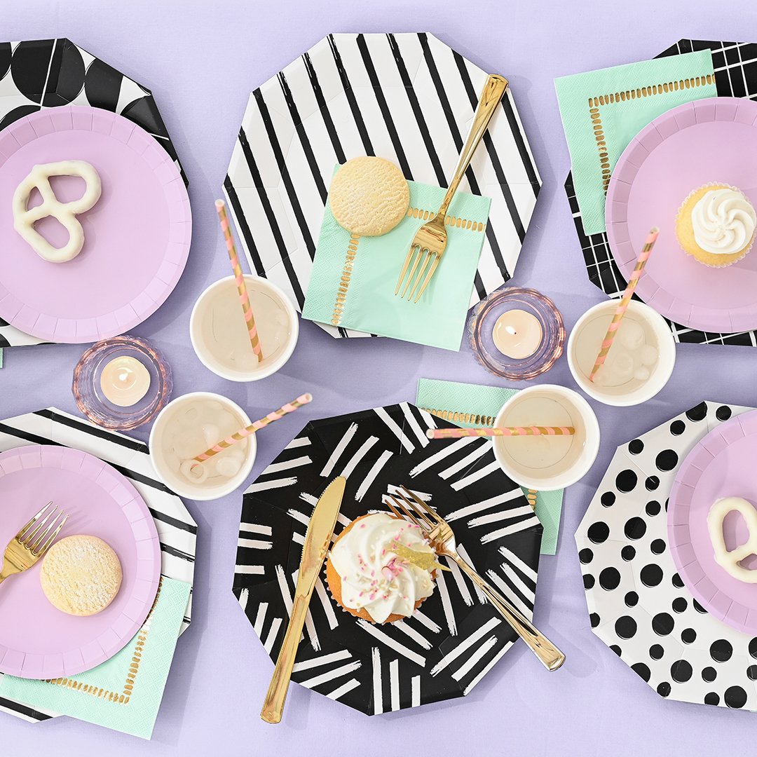 Dashes and Dots Large Plates (10)