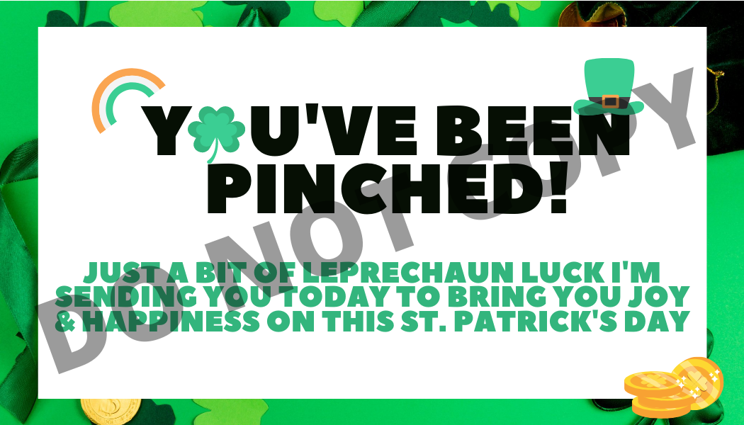 You've Been Pinched! Card