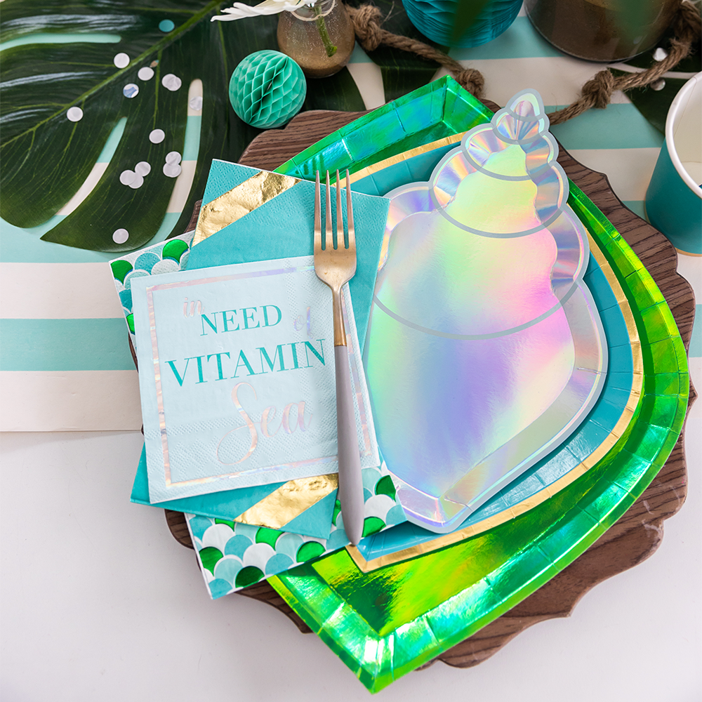 Shell Yeah Mermaid Dinner Plates(12)