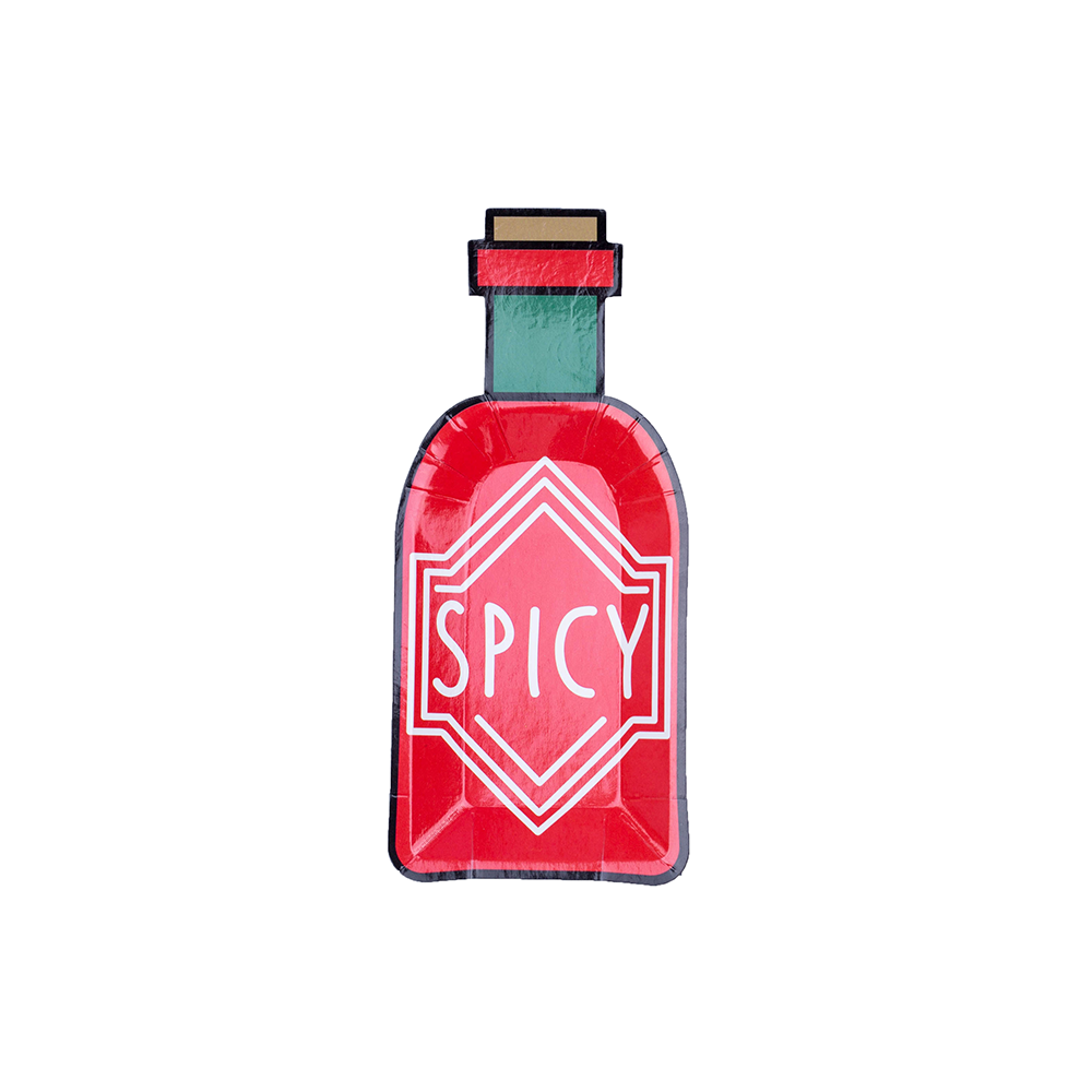 Spicy Bottle Canapé Plates (8)