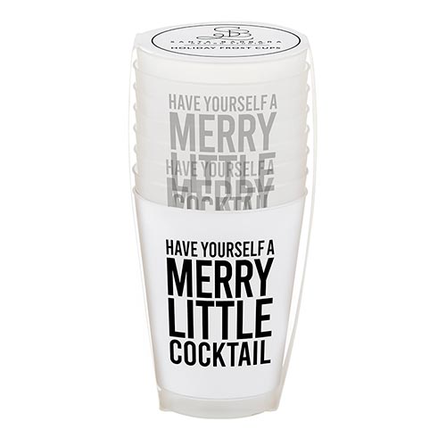 Merry Little Cocktail Frost Acrylic Cups (8)