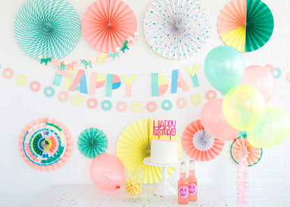 Neon Donut Banner