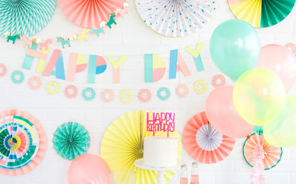 Neon Donut Banner