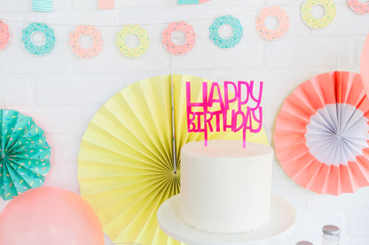 Neon Donut Banner