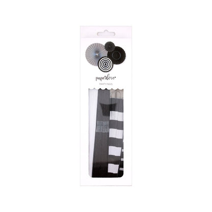 Paper Love Black Onyx Party Paper Fans