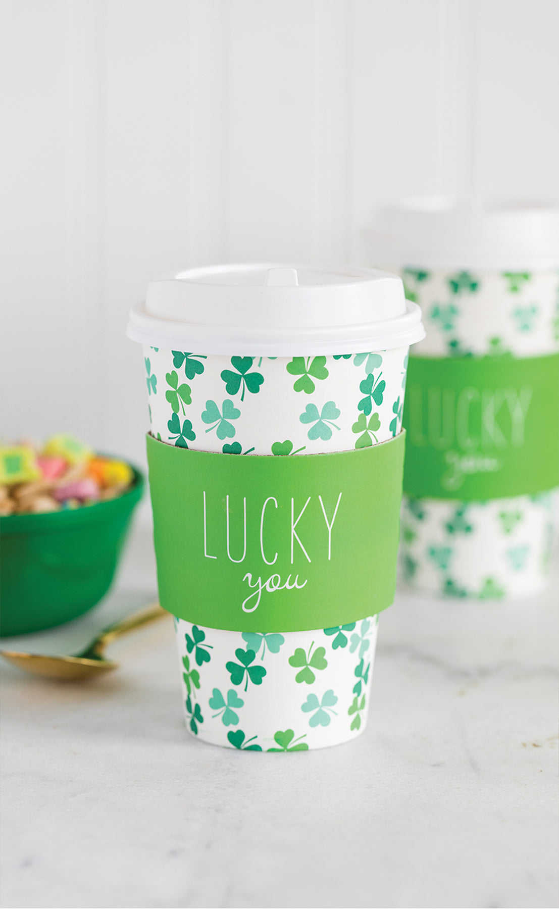 PLLC243 - Lucky You Shamrocks To Go Cups (8)