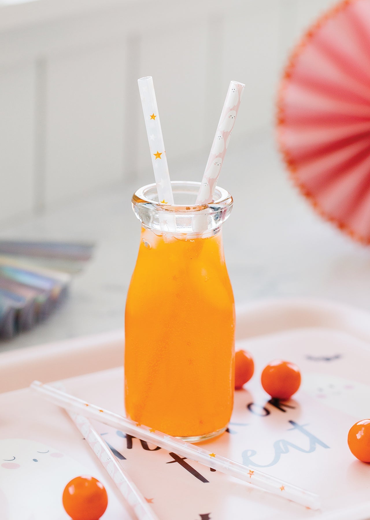 GHOSTS AND STARS REUSABLE STRAWS