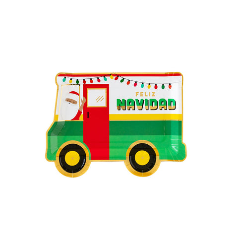 Feliz Navidad Christmas Taco Truck Plate (8)