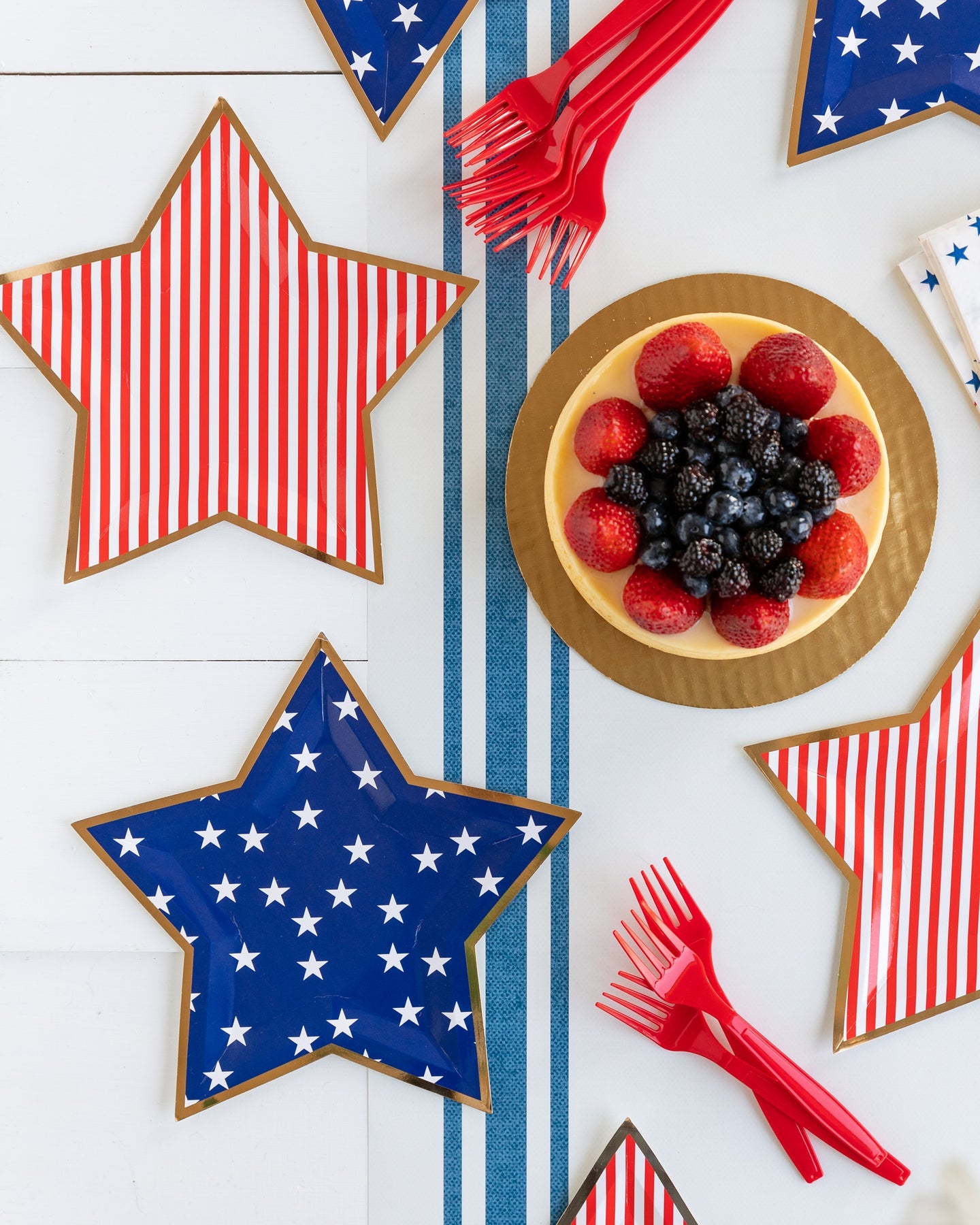 Stars and Stripes Shaped Paper Plate (8)