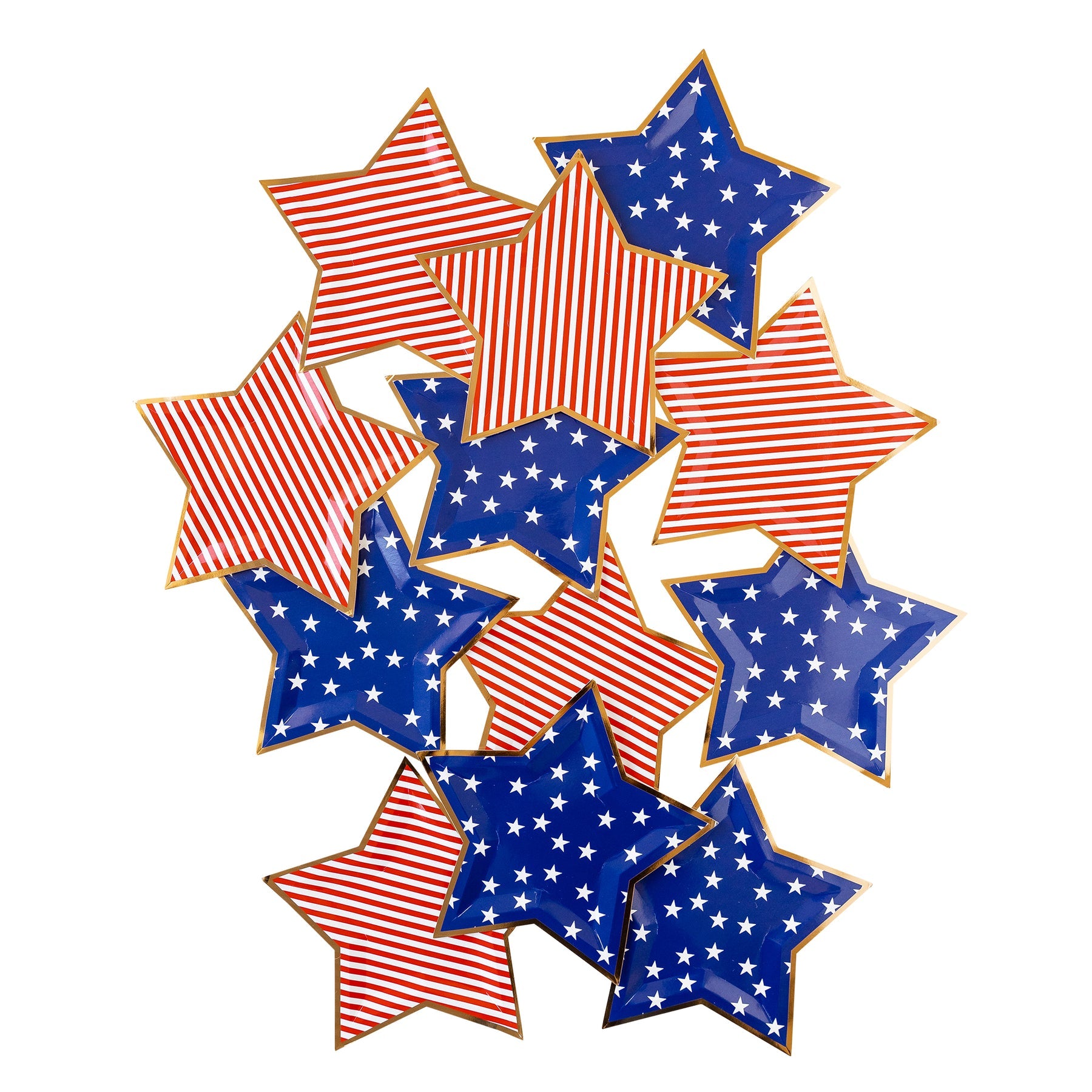 Stars and Stripes Shaped Paper Plate (8)