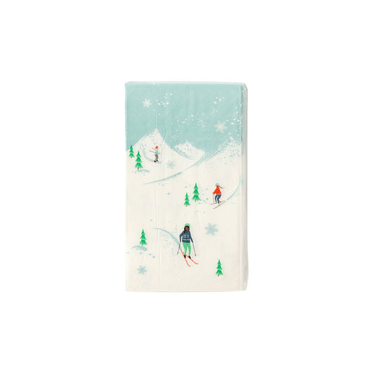 MOUNTAIN SKIERS GUEST TOWEL NAPKIN