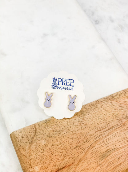 Bunny Enamel Stud Earrings