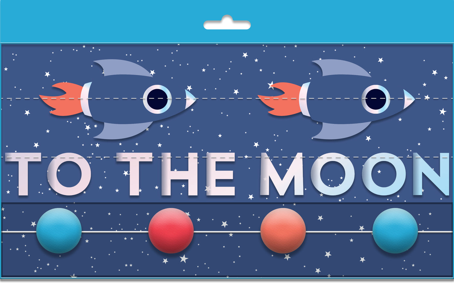 To the Moon Rocket Banner Set