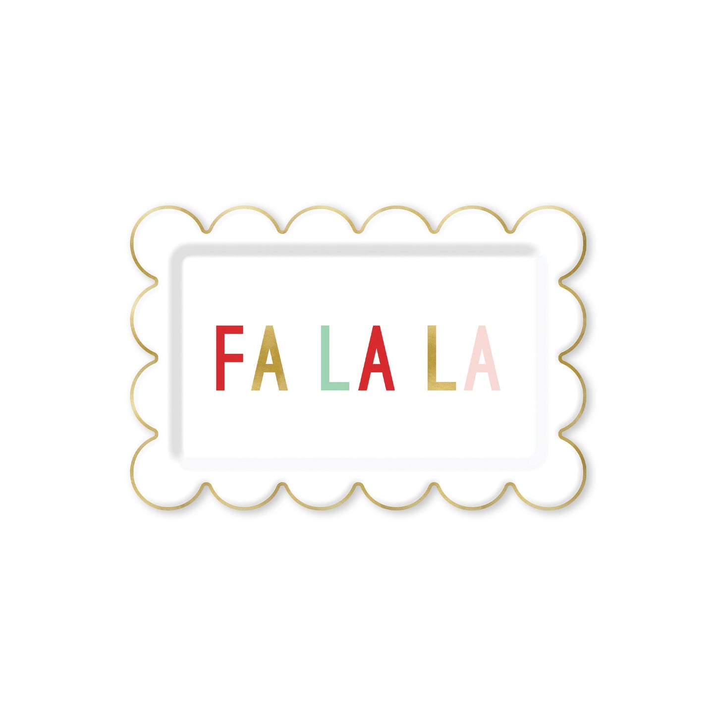 SNOW FUN FA LA LA SCALLOP PLATE