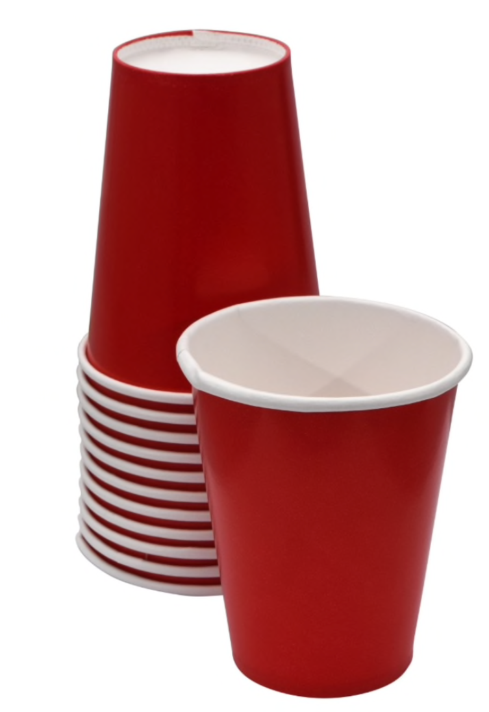 Red 9oz Paper Party Cups (12)