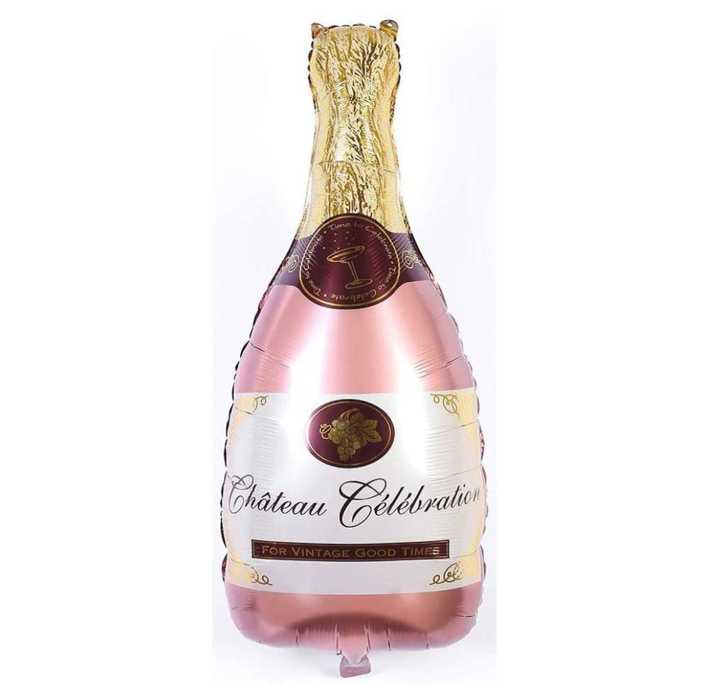 Pink Champagne Bottle Balloon 40