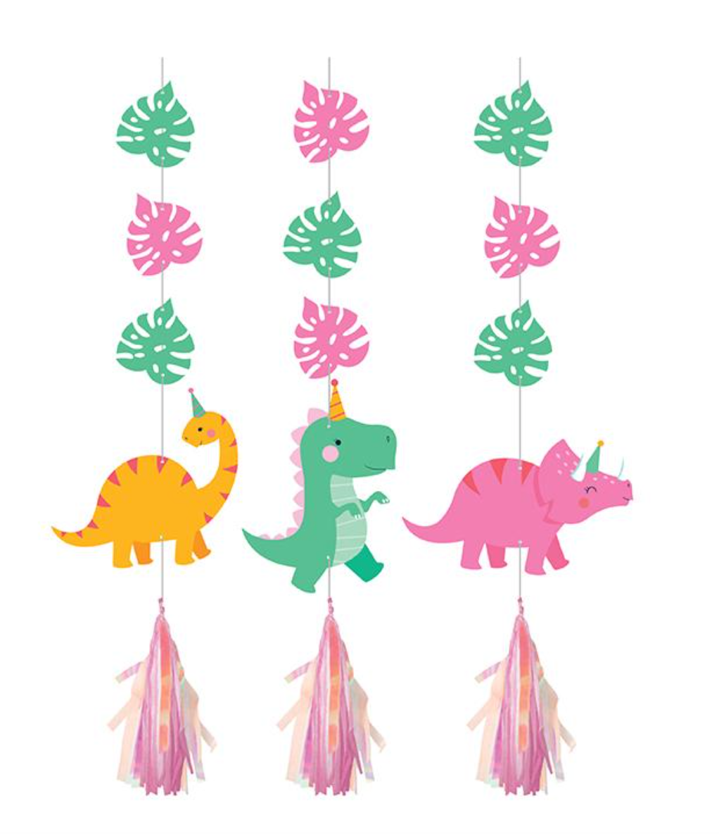 Dino Party Hanging Cutout Tassels