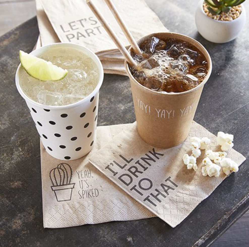 Polka Dot Paper Cups (10)