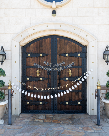 Welcome Witches & Wizards Banner with Gold Foil