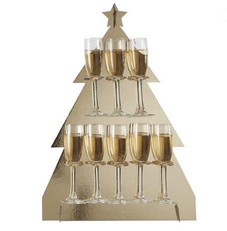 Christmas Tree Prosecco Wall