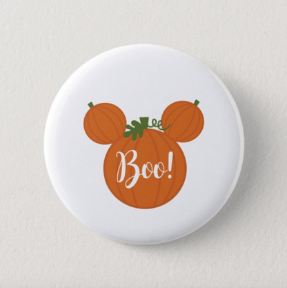 Boo Pumpkin Disney Inspired  1" Inch Pin