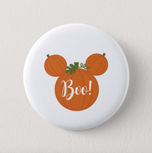 Boo Pumpkin Disney Inspired  1" Inch Pin