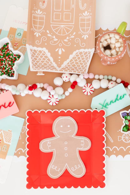 GINGERBREAD MAN SHAPED NAPKIN - Occasions by Shakira Collaboration - Ships Mid-November